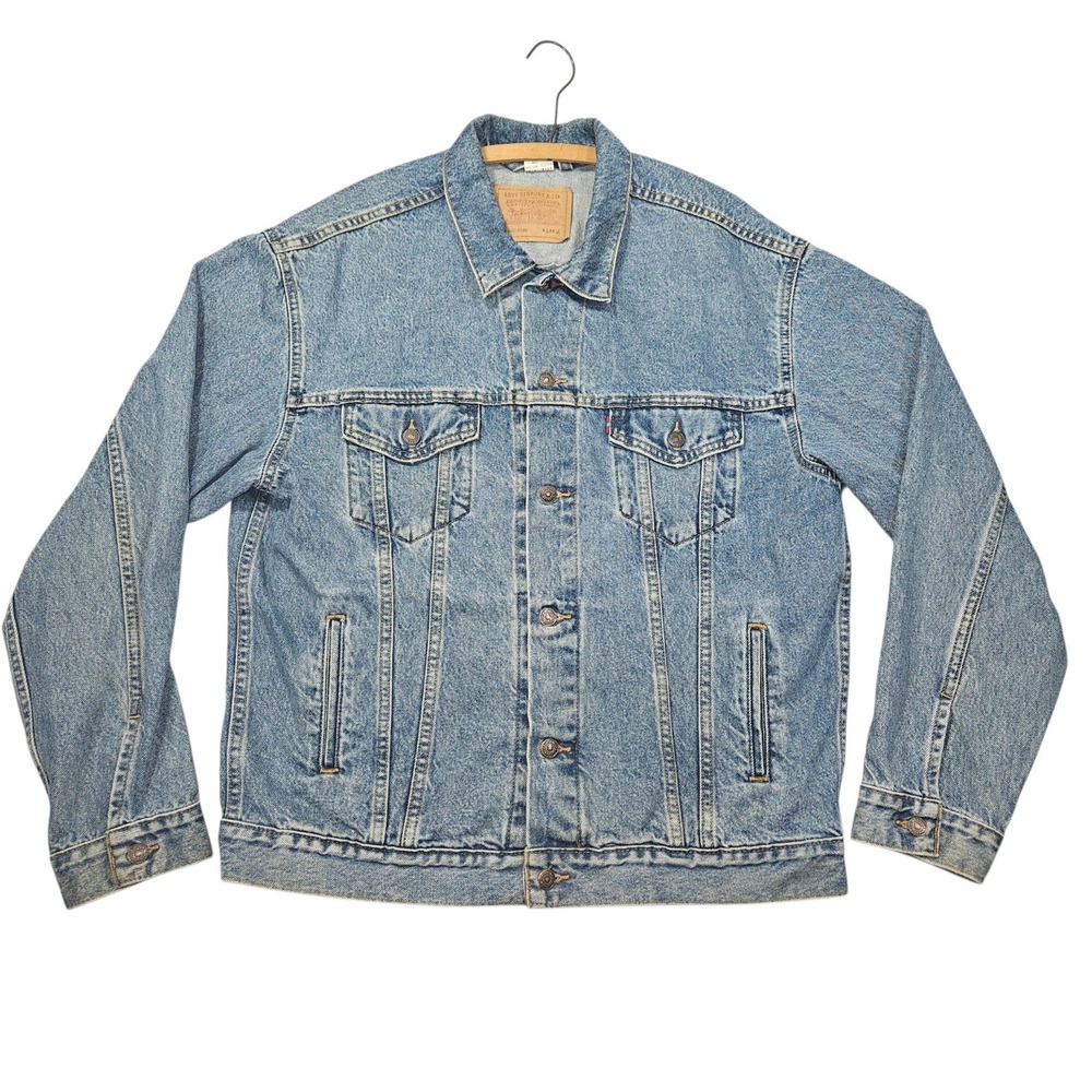 Levi's VTG 70507-0389 Trucker Jacket Denim Light Wash Sz XL